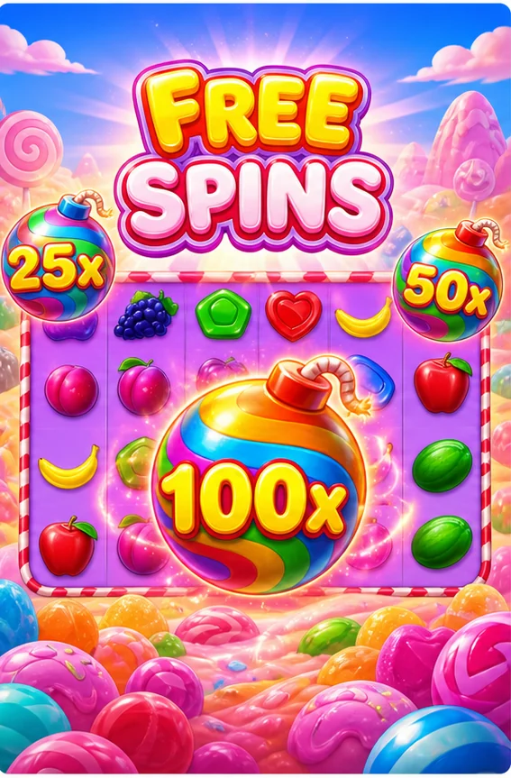 Sweet Bonanza free spins ve çarpan topları